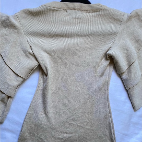 Barley worn ribbed sweater blouse - Picture 2 of 4